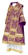 Bishop vestments - Alania metallic brocade B (violet-silver), Standard design