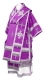 Bishop vestments - Eufrosiniya metallic brocade B (violet-silver), Premium design