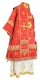 Bishop vestments - Belozersk metallic brocade B (red-gold), Standard design, back