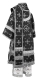Bishop vestments - Eufrosiniya metallic brocade B (black-silver), Premium design, back