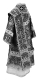 Bishop vestments - Theophania metallic brocade B (black-silver) back, Standard design
