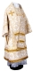 Bishop vestments - Czar's Cross metallic brocade B (white-gold), Standard design