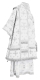Bishop vestments - Belozersk metallic brocade B (white-silver), Standard design, back