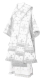Bishop vestments - Belozersk rayon brocade B (white-silver), Standard design