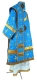 Bishop vestments - Belozersk metallic brocade BG1 (blue-gold) back, Standard design