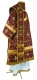 Bishop vestments - Belozersk metallic brocade BG1 (claret-gold) back, Standard design