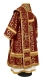 Bishop vestments - Cappadocia metallic brocade BG1 (claret-gold) back, Standard design