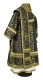 Bishop vestments - Cappadocia metallic brocade BG1 (black-gold) back, Standard design