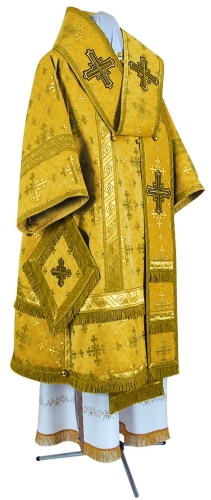 Bishop vestments - metallic brocade BG1 (yellow-gold)