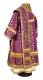 Bishop vestments - Cappadocia metallic brocade BG1 (violet-gold) back, Standard design