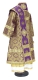 Bishop vestments - Pokrov metallic brocade BG1 (violet-gold) back, Standard design