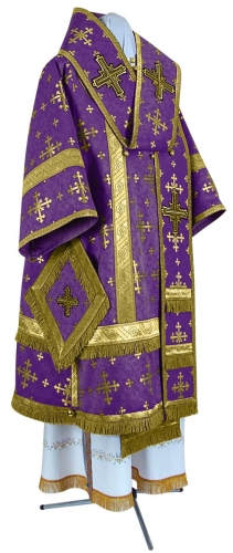 Bishop vestments - metallic brocade BG1 (violet-gold)