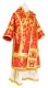 Bishop vestments - Chalice metallic brocade BG1 (red-gold), Economy design