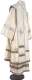 Bishop vestments - Jerusalem Cross metallic brocade BG1 (white-gold) back, Standard design