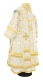 Bishop vestments - Cappadocia metallic brocade BG1 (white-gold) back, Standard design