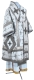 Bishop vestments - metallic brocade BG1 (white-silver)