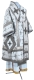 Bishop vestments - Belozersk metallic brocade BG1 (white-silver), Standard design