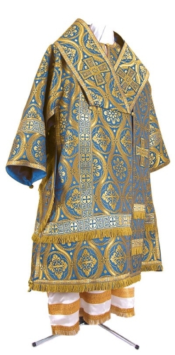 Bishop vestments - metallic brocade BG2 (blue-gold)