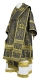 Bishop vestments - Small Ligouriya metallic brocade BG2 (black-gold), Standard design