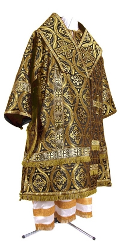Bishop vestments - metallic brocade BG2 (black-gold)