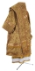 Bishop vestments - Athens metallic brocade BG2 (yellow-gold) back, Standard design