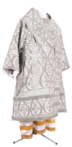 Bishop vestments - metallic brocade BG2 (white-silver)