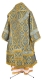 Bishop vestments - Byzantine metallic brocade BG3 (blue-gold) back, Standard design