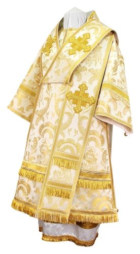 Bishop vestments - metallic brocade BG3 (white-gold)