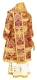 Bishop vestments - Eleon Bouquet metallic brocade BG4 (claret-gold) back, Premium design