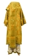 Bishop vestments - Eleon Bouquet metallic brocade BG4 (yellow-gold) back, Premium design