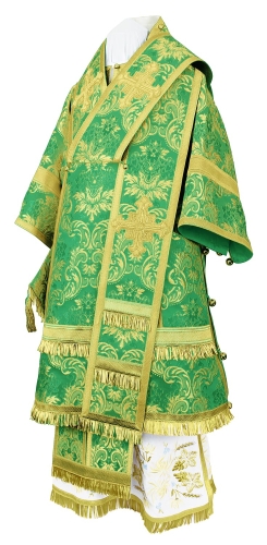 Bishop vestments - metallic brocade BG4 (green-gold)