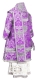 Bishop vestments - Eleon Bouquet metallic brocade BG4 (violet-silver) back, Premium design