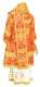 Bishop vestments - Eleon Bouquet metallic brocade BG4 (red-gold) back, Premium design
