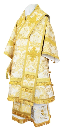 Bishop vestments - metallic brocade BG4 (white-gold)