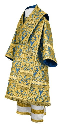 Bishop vestments - metallic brocade BG5 (blue-gold)