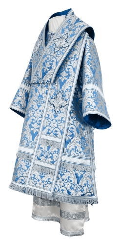 Bishop vestments - metallic brocade BG5 (blue-silver)