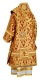 Bishop vestments - metallic brocade BG5 (claret-gold) back, Premium design