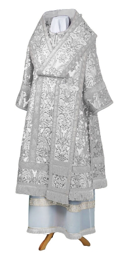 Bishop vestments - metallic brocade BG5 (white-silver)