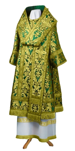Bishop vestments - metallic brocade BG6 (green-gold)