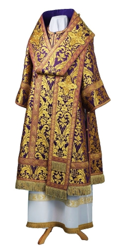 Bishop vestments - metallic brocade BG6 (violet-gold)
