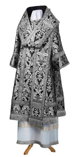 Bishop vestments - metallic brocade BG6 (black-silver)