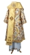 Bishop vestments - Constantinople metallic brocade BG6 (white-gold) back, Premium design
