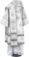 Bishop vestments - Chernigov rayon brocade S2 (white-silver) back, Standard design