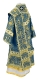 Bishop vestments - Theophania rayon brocade S3 (blue-gold) back, Standard design