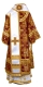 Bishop vestments - Iveron rayon brocade S3 (claret-gold) back, Standard design