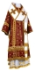 Bishop vestments - Iveron rayon brocade S3 (claret-gold), Standard design
