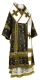 Bishop vestments - Iveron rayon brocade S3 (black-gold), Standard design