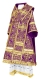 Bishop vestments - Alania rayon brocade S3 (violet-gold), Standard design