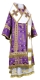 Bishop vestments - Iveron rayon brocade S3 (violet-gold), Standard design