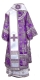 Bishop vestments - Iveron rayon brocade S3 (violet-silver) back, Standard design